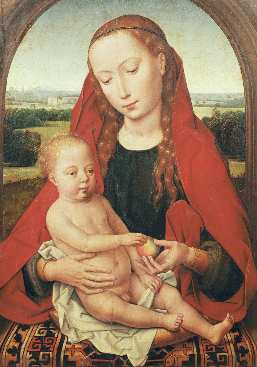 Jomfru og barn, ca. 1485-90 av Hans Memling