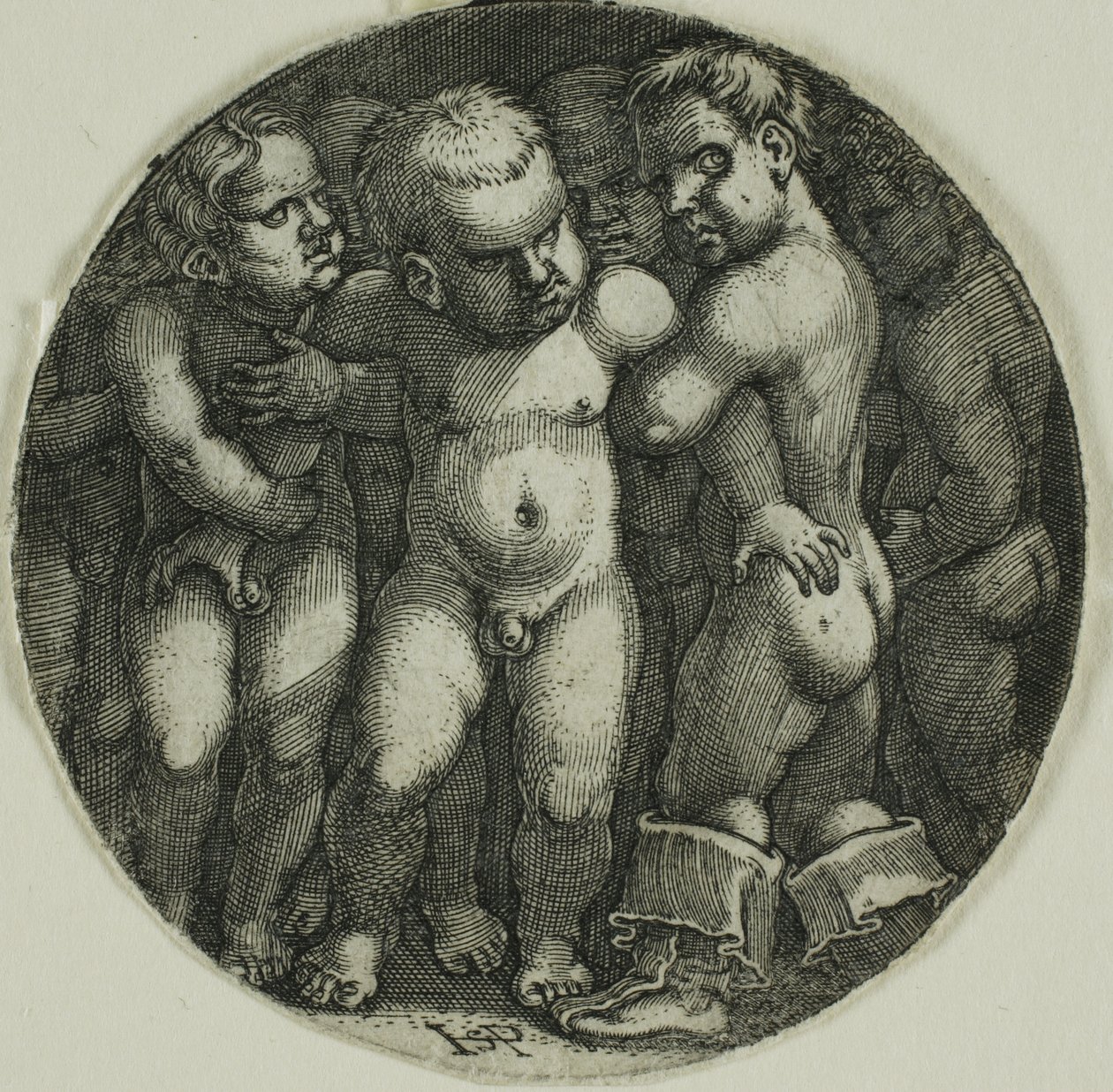 Åtte nakengutter av Hans Sebald Beham
