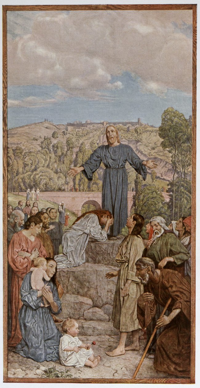 Kristus forkynner, illustrasjon fra 