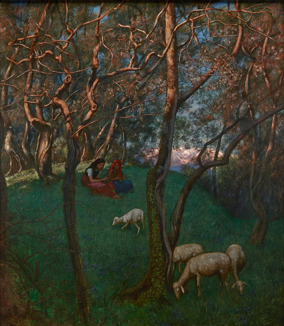 Olive Grove ved Gardasjøen av Hans Thoma