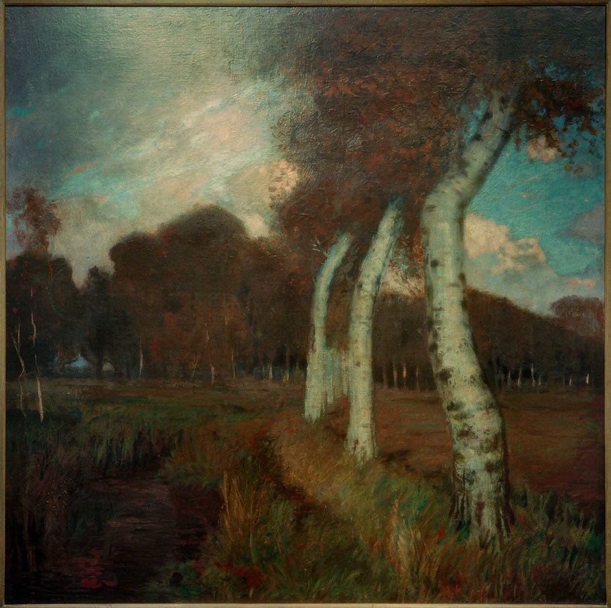Bjørketrær om høsten av Hans am Ende