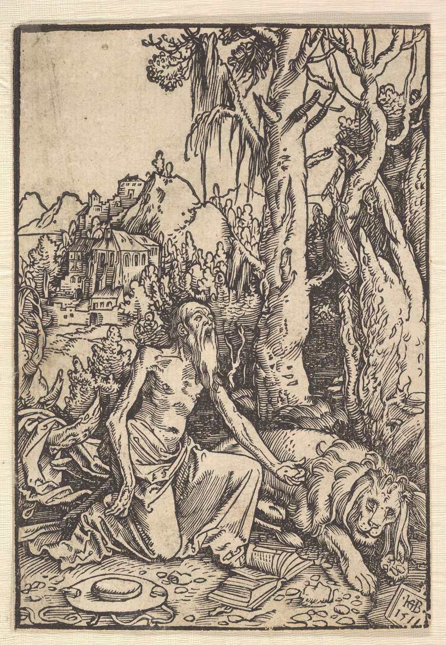 St. Hieronymus i ørkenen, 1511. av Hans Baldung