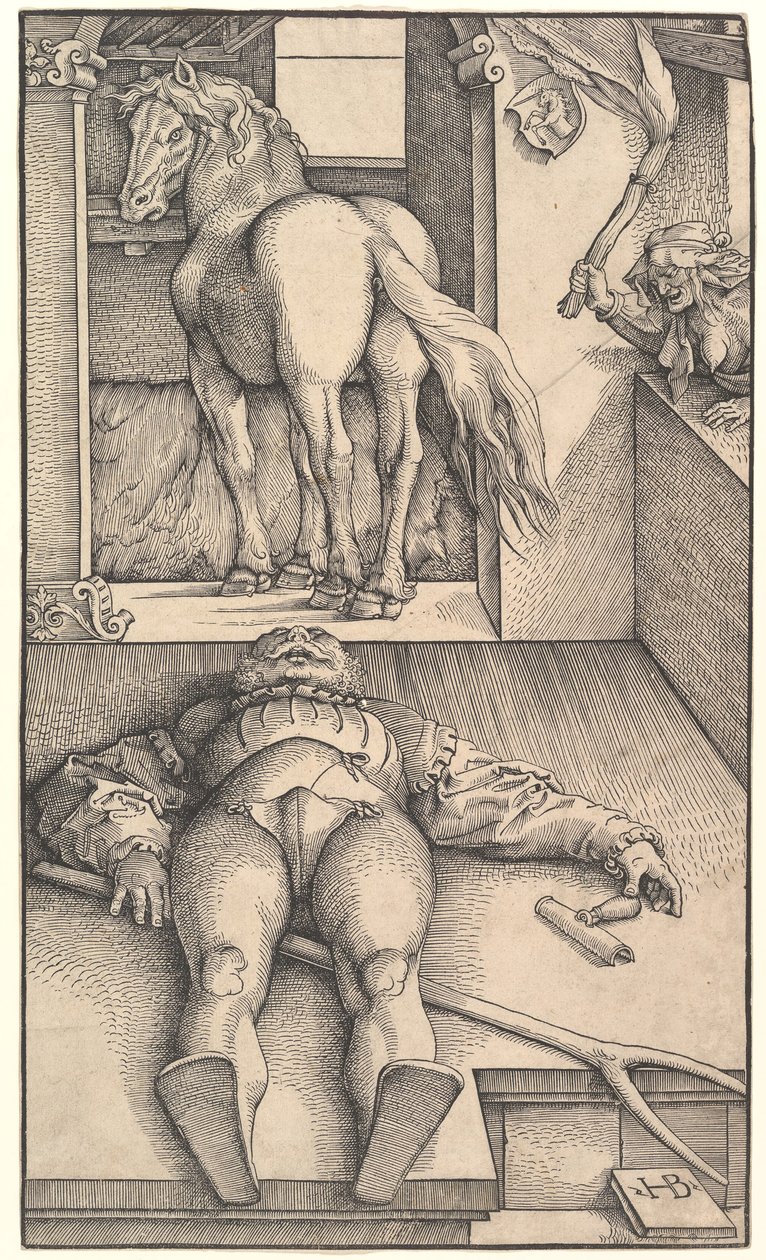 Den forheksede brudgommen, ca. 1544. av Hans Baldung