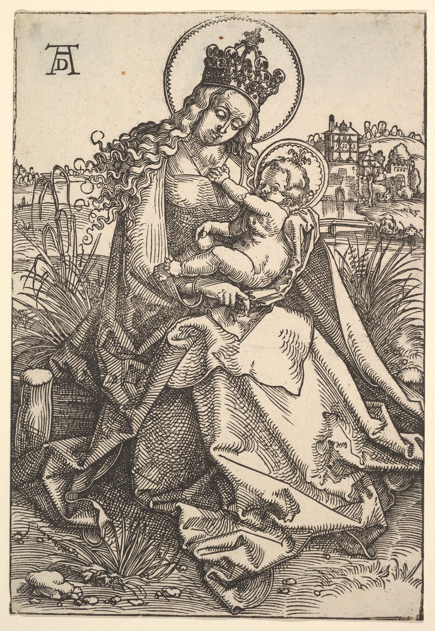 Jomfruen på gressbredden, 1505. av Hans Baldung