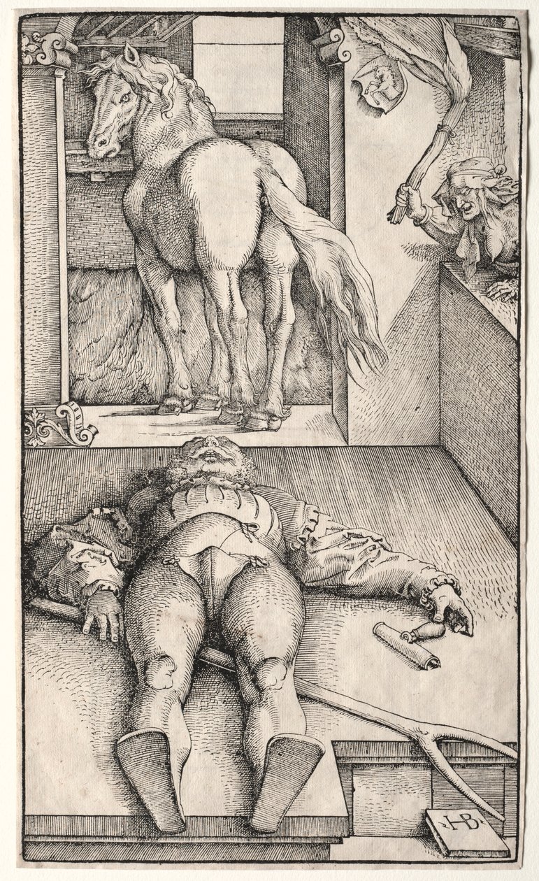 Den forheksede brudgommen, 1544. av Hans Baldung Grien