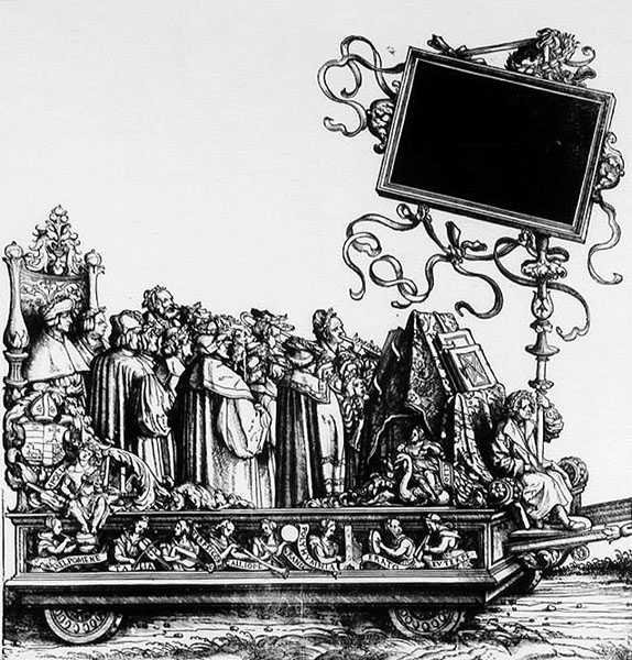 En scene fra Maximilans triumfprosesjon, ca. 1516-18 av Hans Burgkmair