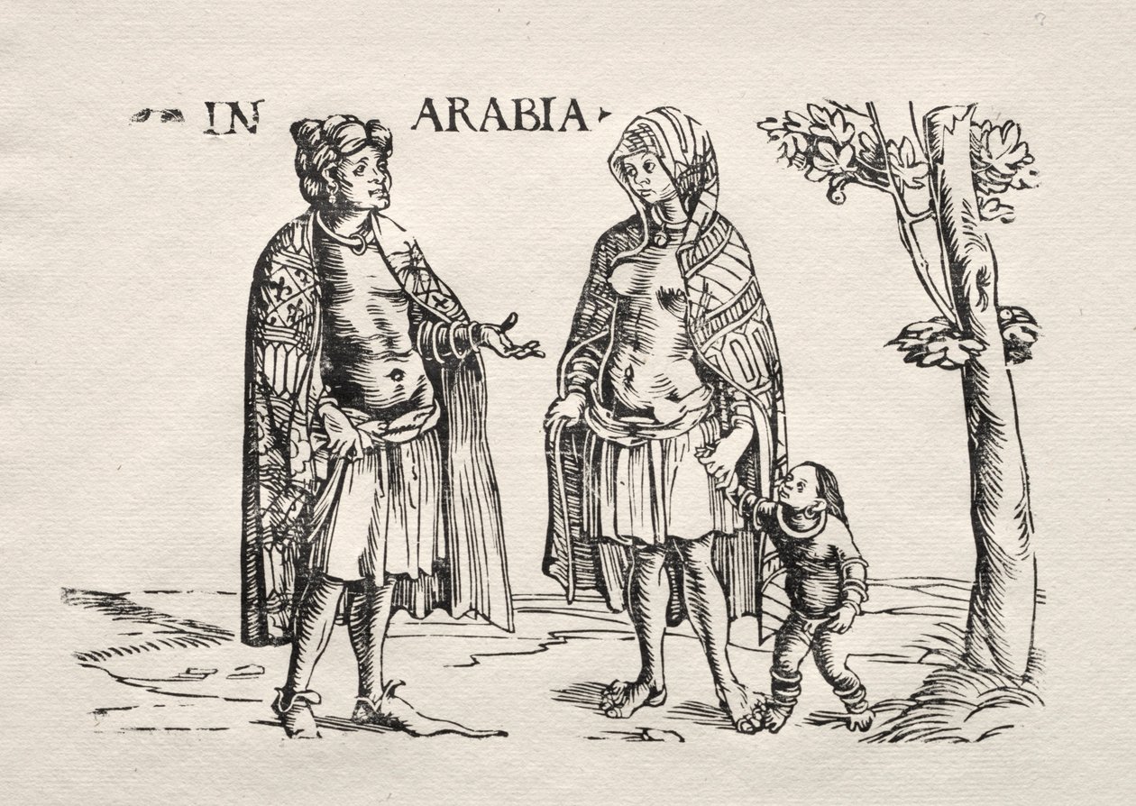 Innfødte i Arabia og India. av Hans Burgkmair