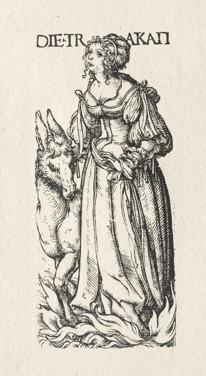 The Seven Vices: Sloth av Hans Burgkmair