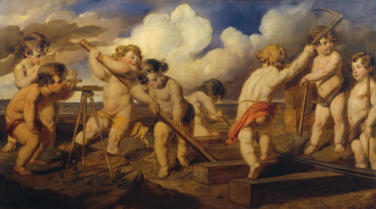 Putti bygger banen av Hans Canon