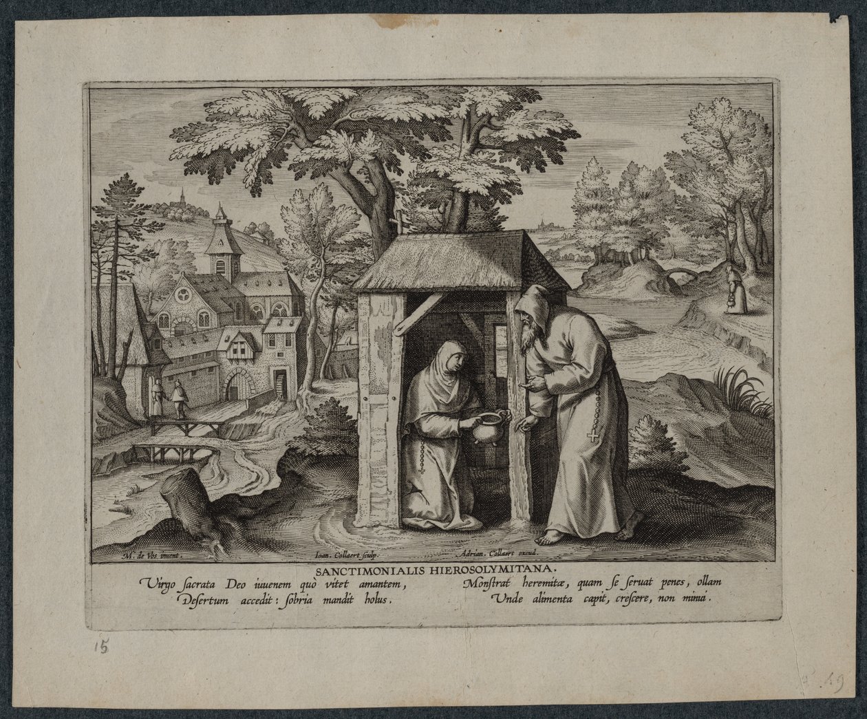 Hellige Jerome. av Hans Collaert