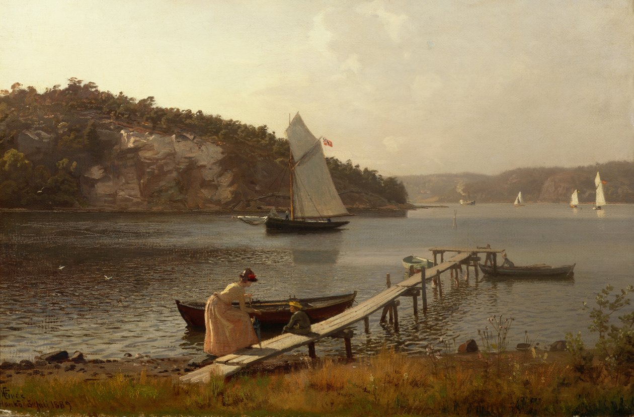 From Hankø av Hans Gude