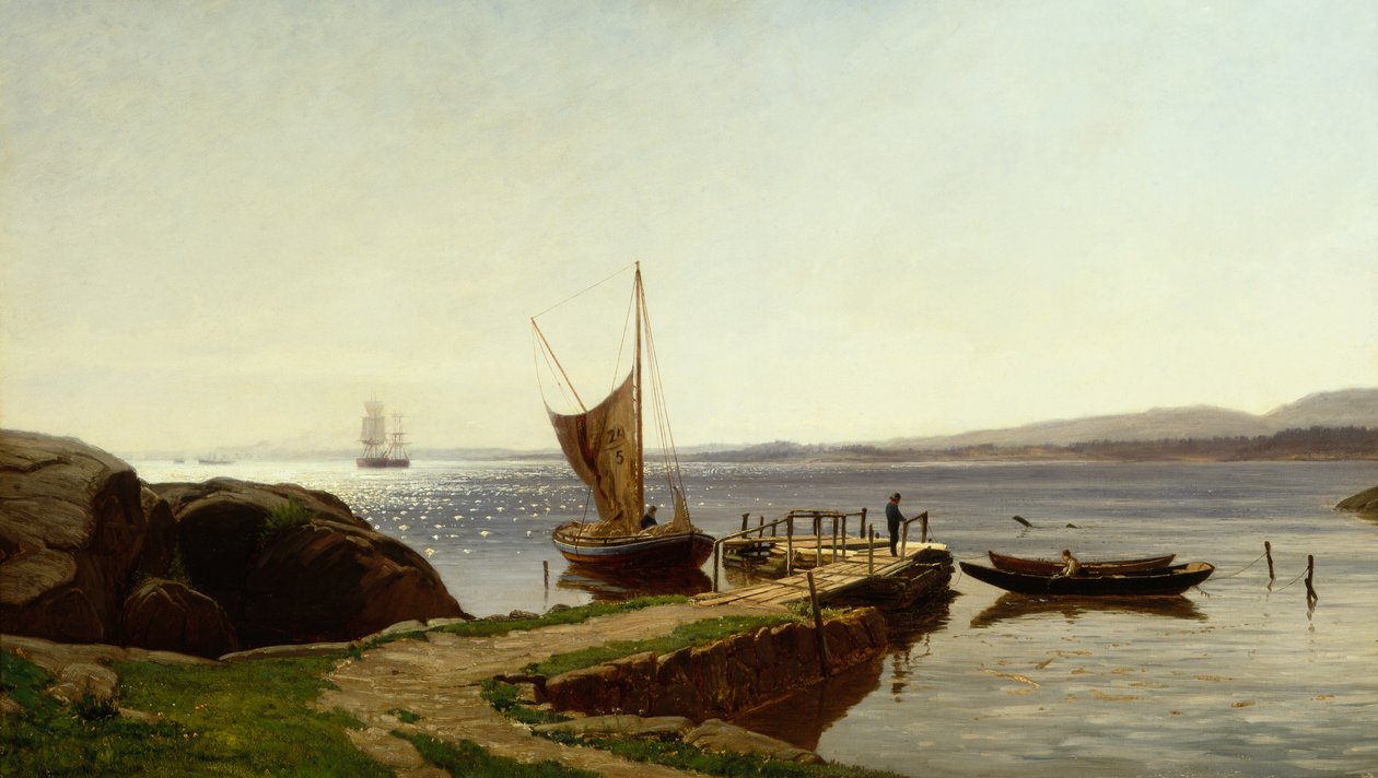Hvaler quay av Hans Gude
