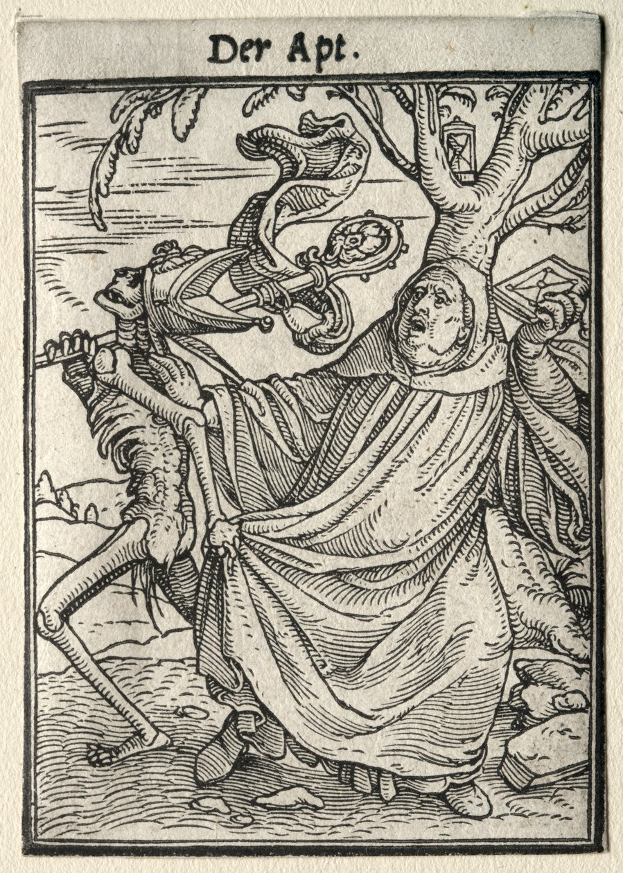 Dødedansen: Abbeden. av Hans Holbein