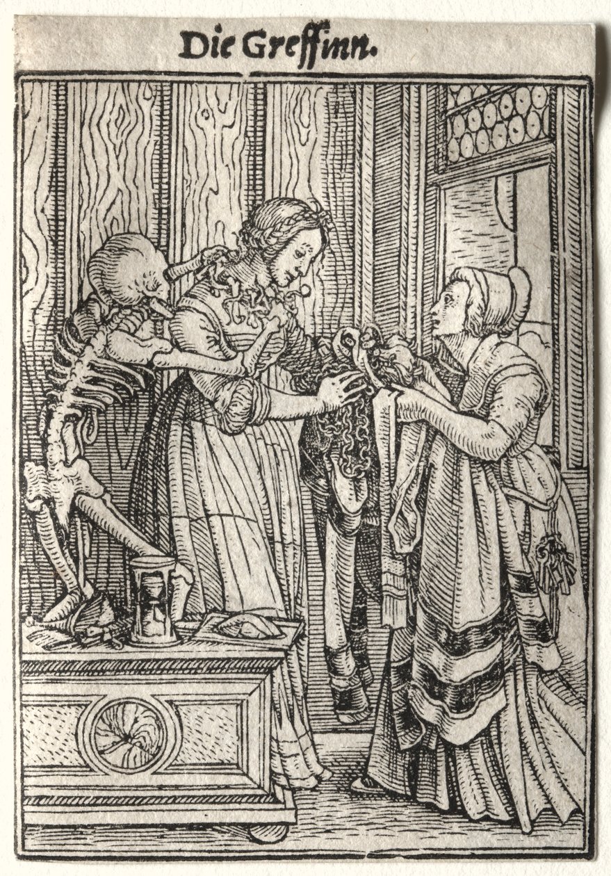 Dødedansen: Grevinnen. av Hans Holbein