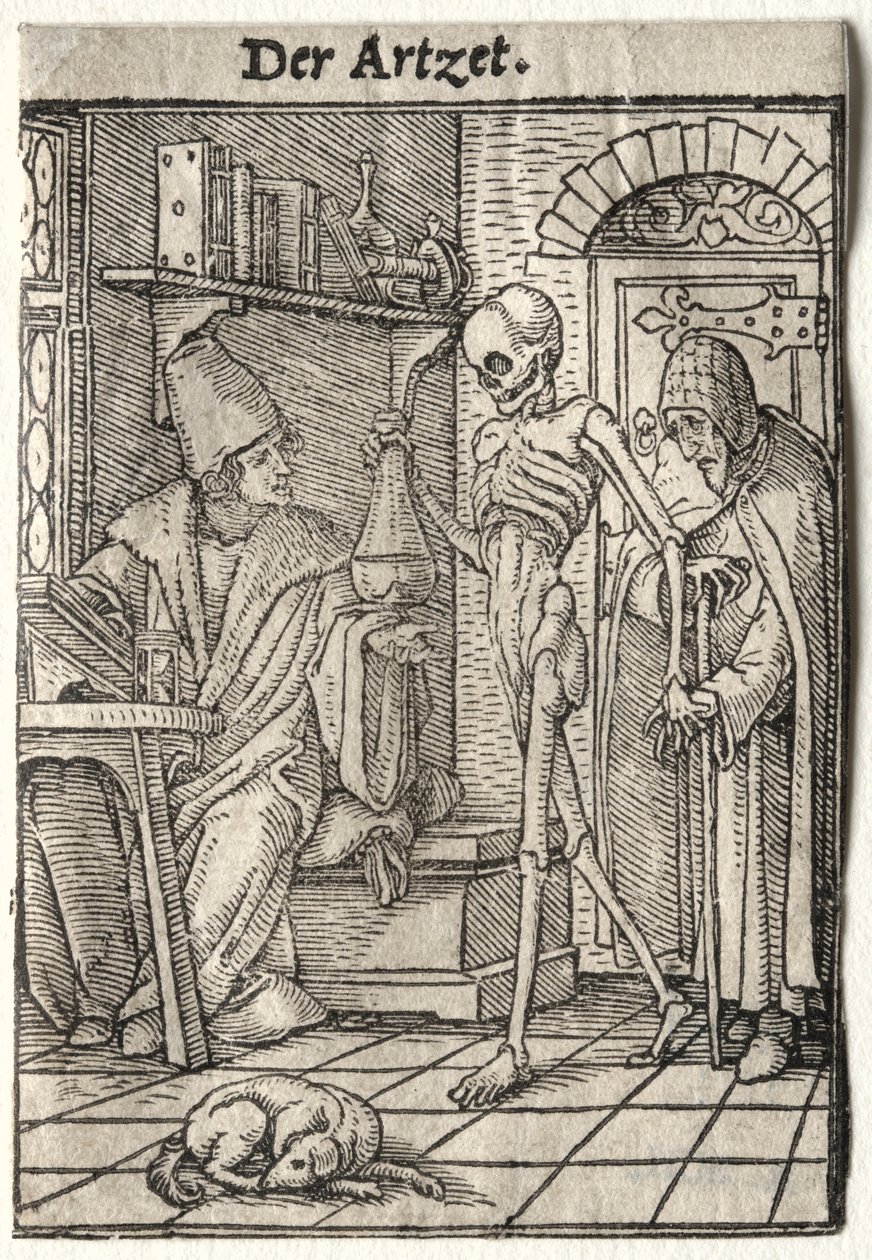 Dødedansen: Doktoren. av Hans Holbein