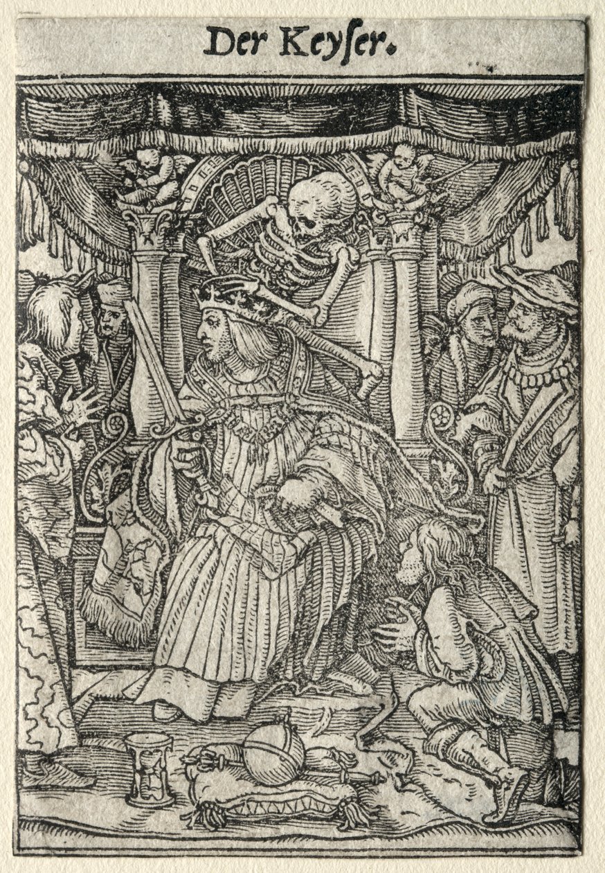 Dødedansen: Keiseren. av Hans Holbein