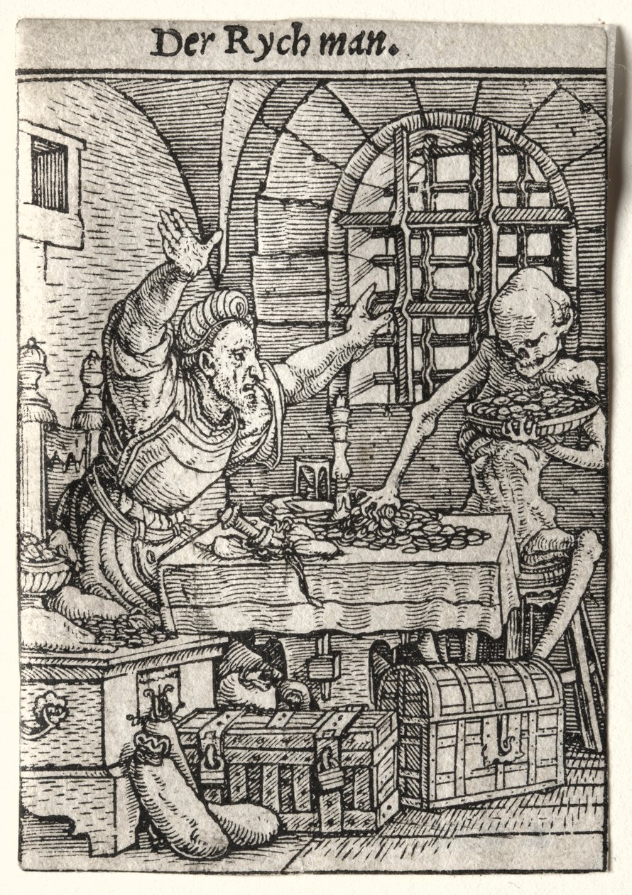 Dance of Death: The Miser, ca. 1526. av Hans Holbein