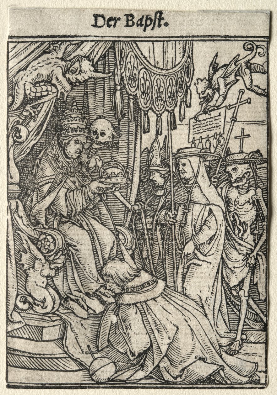 Dødedansen: Paven av Hans Holbein