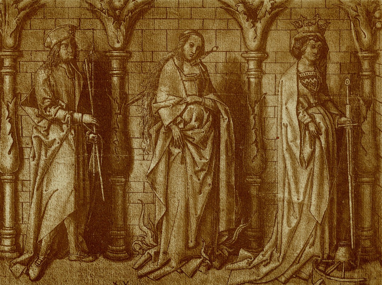 St. Willibald, Lucia og Katharina av Hans Holbein the Elder