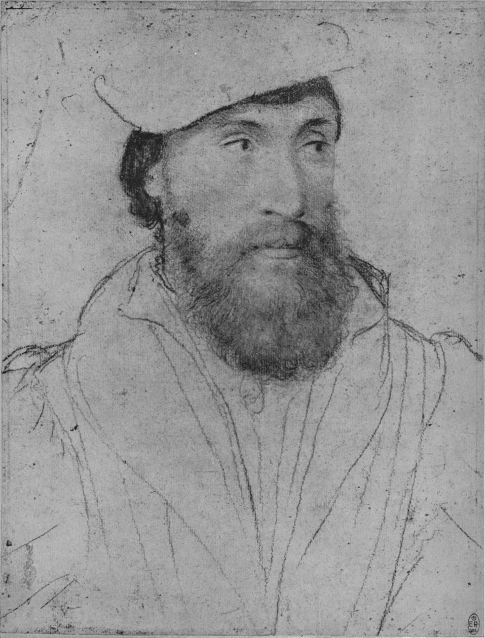 En gentleman: Ukjent, c1532-1543 1945 av Hans Holbein der Jüngere