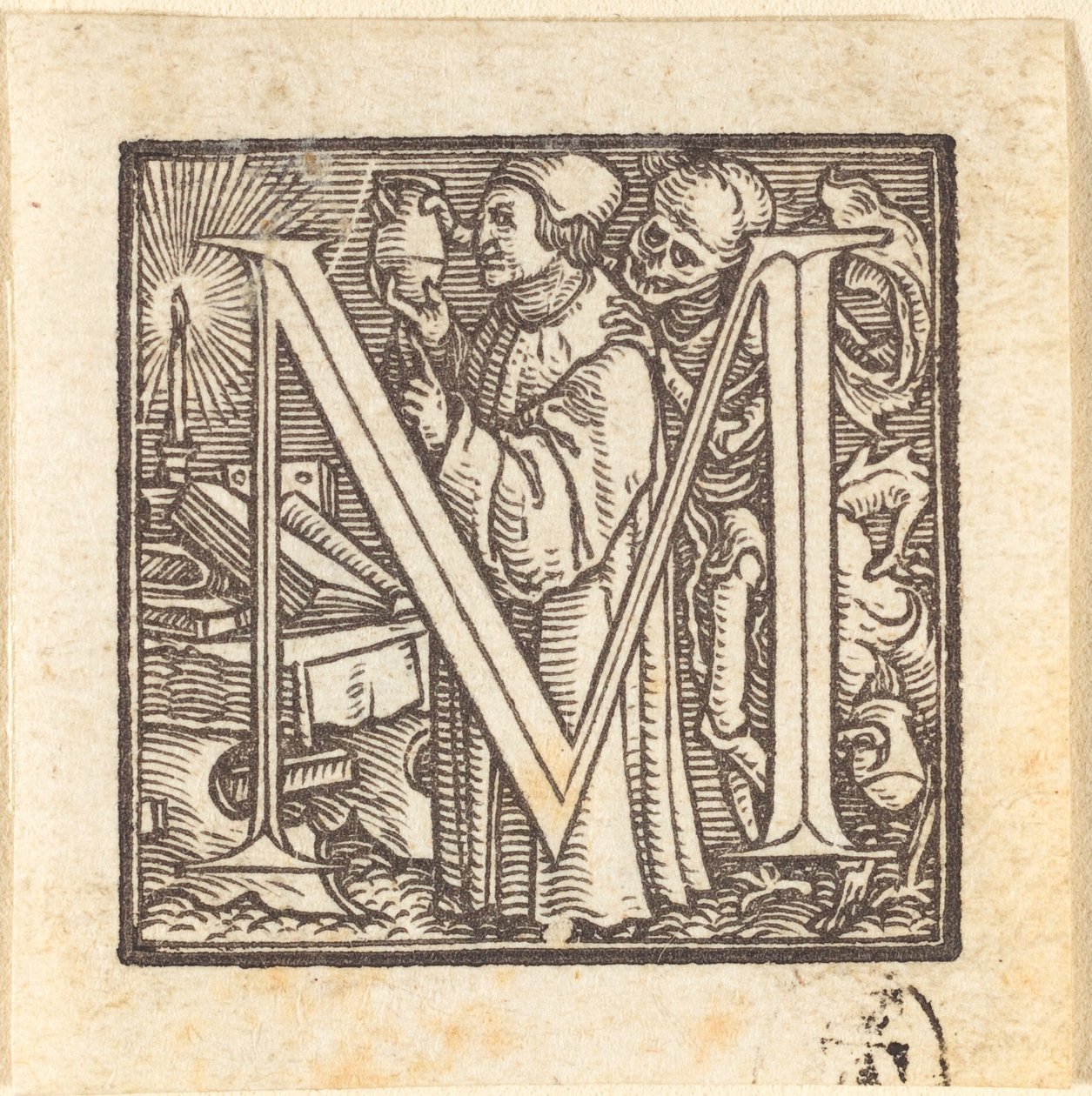Bokstaven M. av Hans Holbein der Jüngere