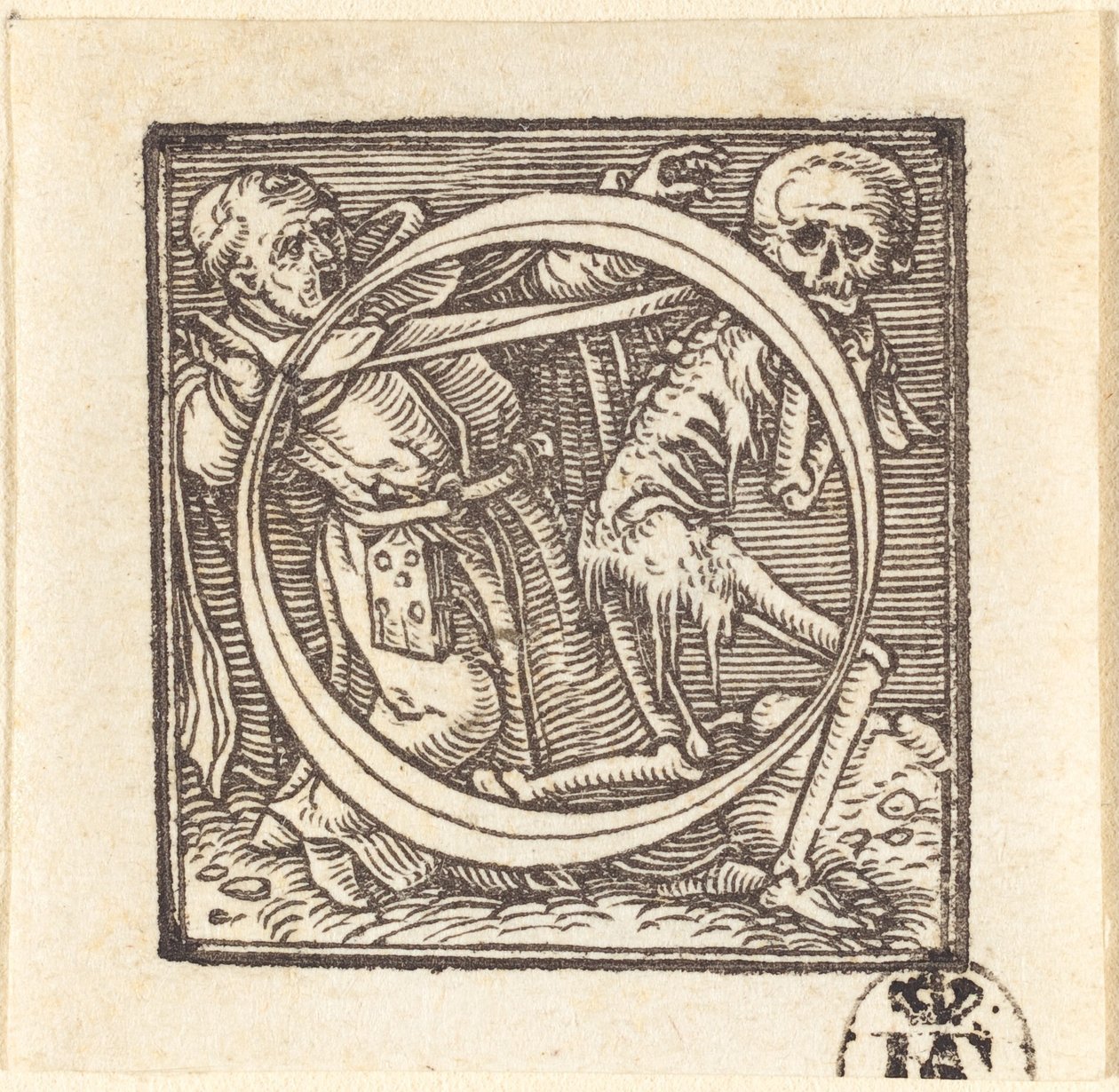 Bokstaven O. av Hans Holbein der Jüngere