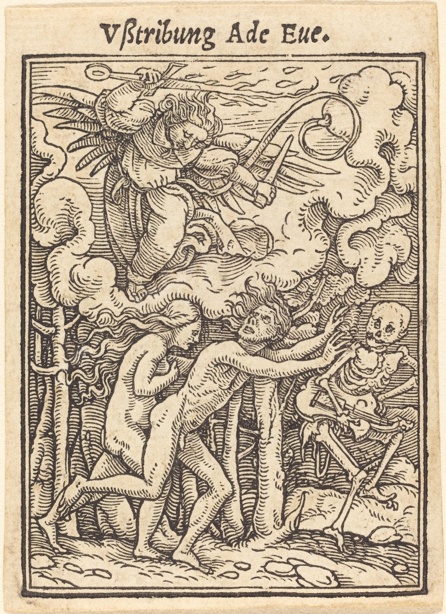 Vßtribung Ade Eue. av Hans Holbein der Jüngere