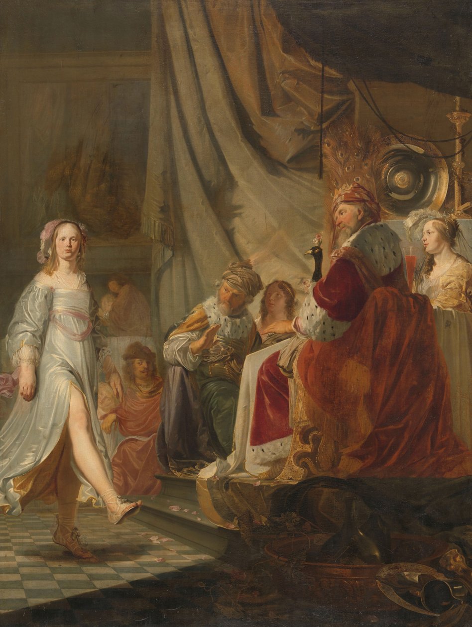 Salome danser for Herodes, ca. 1650 av Hans Horions