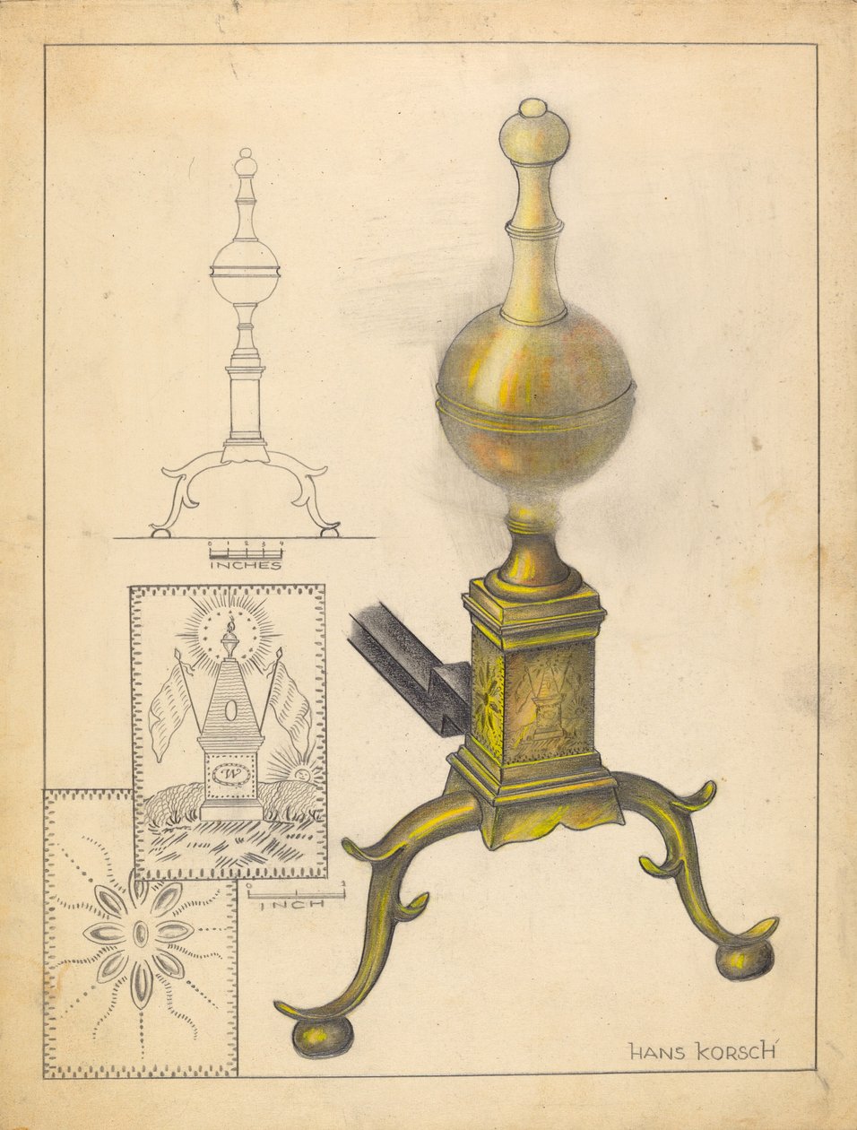 andiron av Hans Korsch
