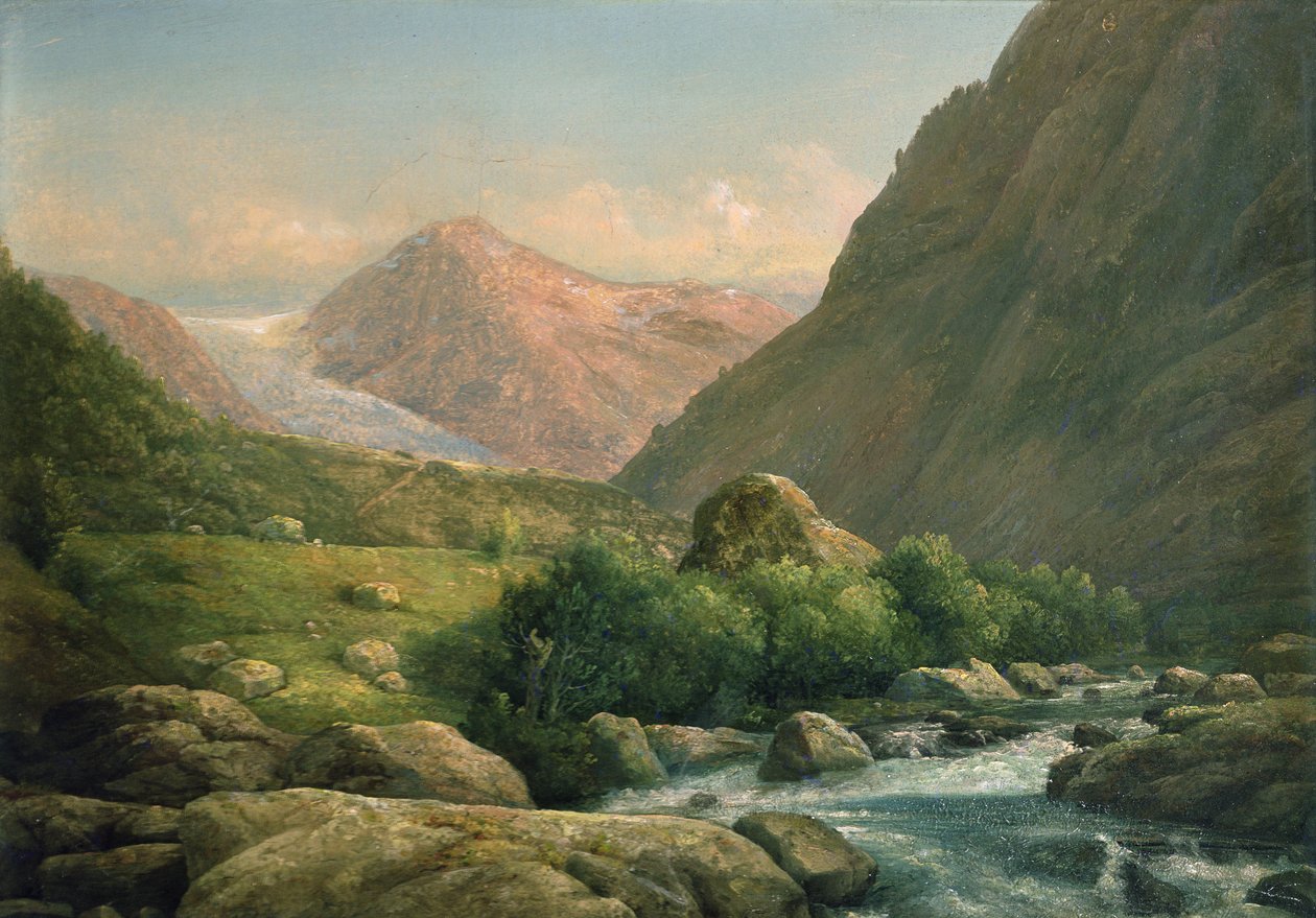 Bondhusbreen (olje på lerret) av Hans Leganger Reusch