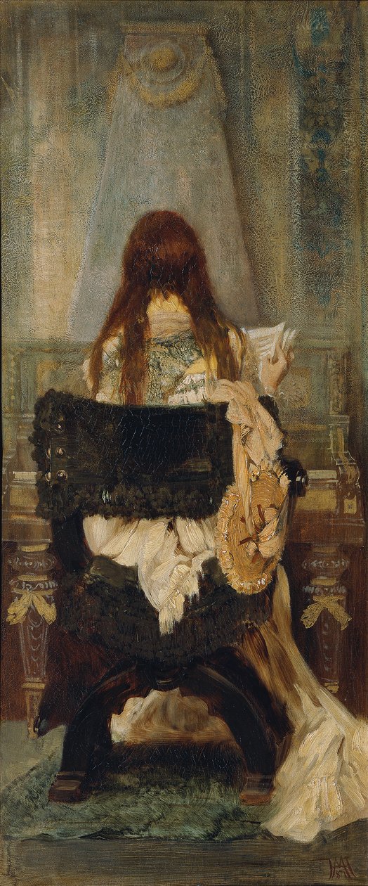 Dame am Spinett av Hans Makart