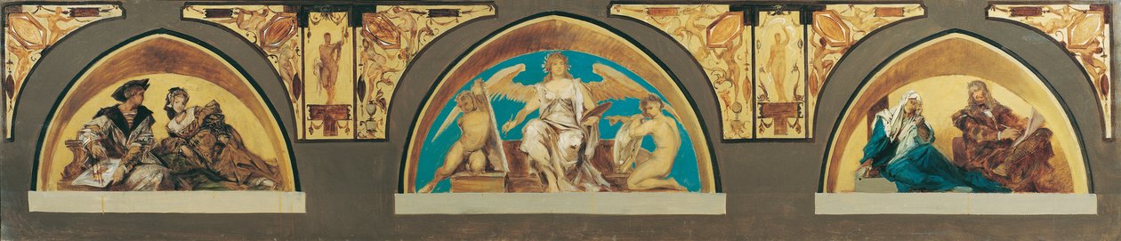 Holbein, Allegory of Painting, Dürer av Hans Makart