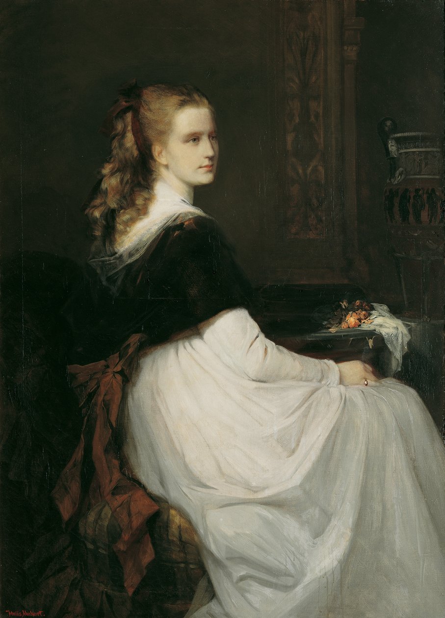 Portrett av Eugenie Scheuffelen av Hans Makart