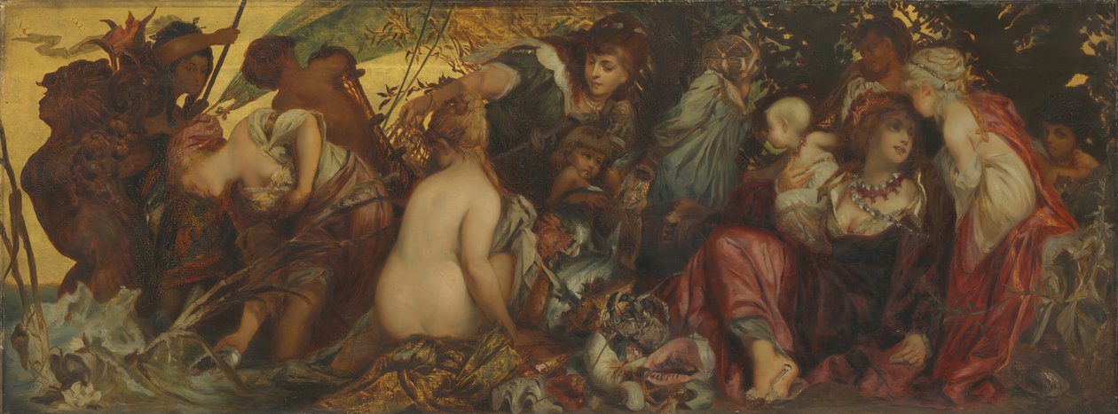 Havets skatter, ca. 187075. av Hans Makart