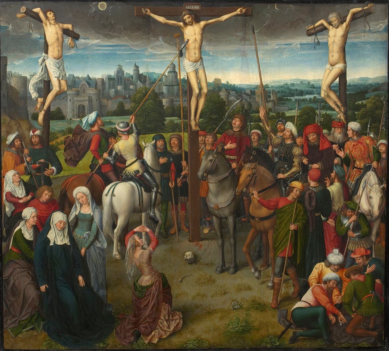 Golgata Triptych, sentralpanel, 1480-tallet. av Hans Memling