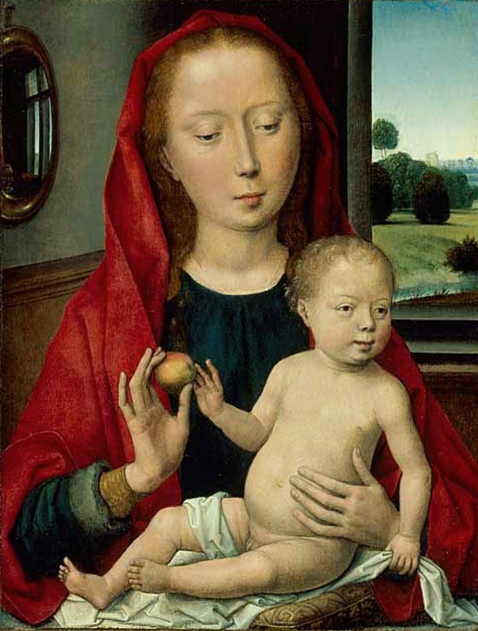 Jomfru og barn, 148590. av Hans Memling