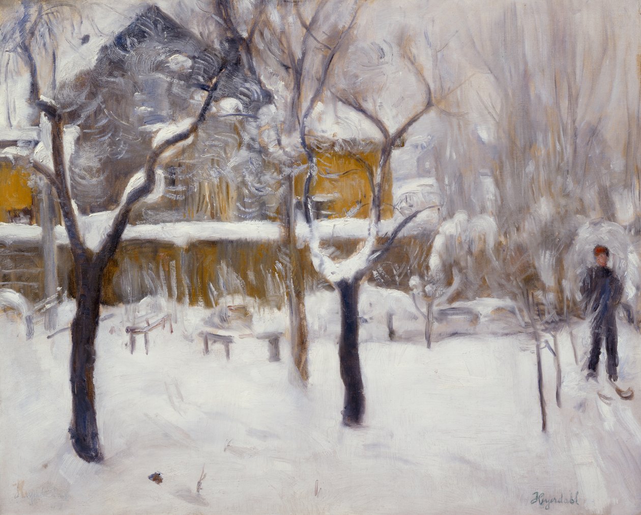 Vinterlandskap av Hans Olaf Heyerdahl