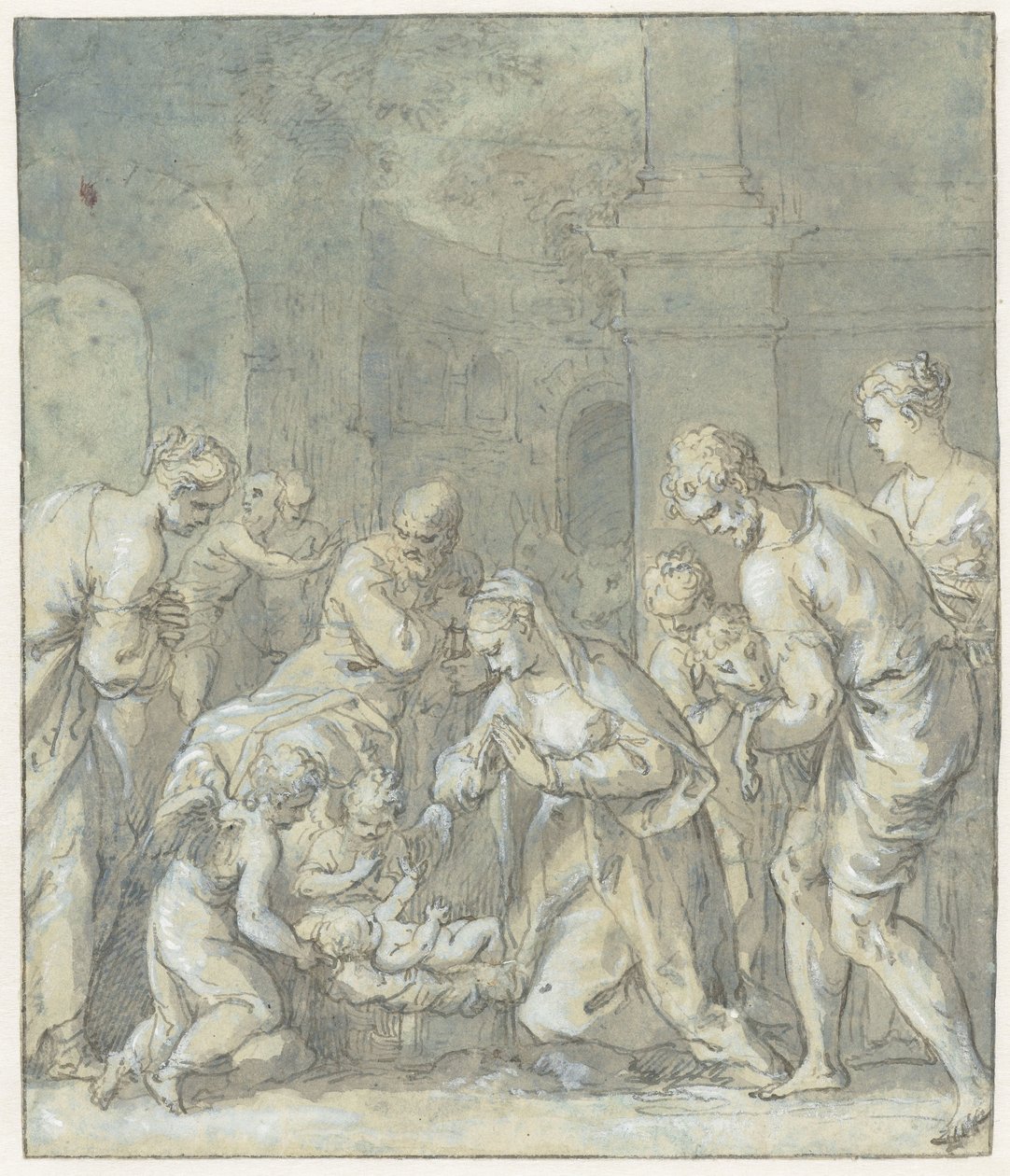 Hyrdenes tilbedelse av Hans Rottenhammer (I)