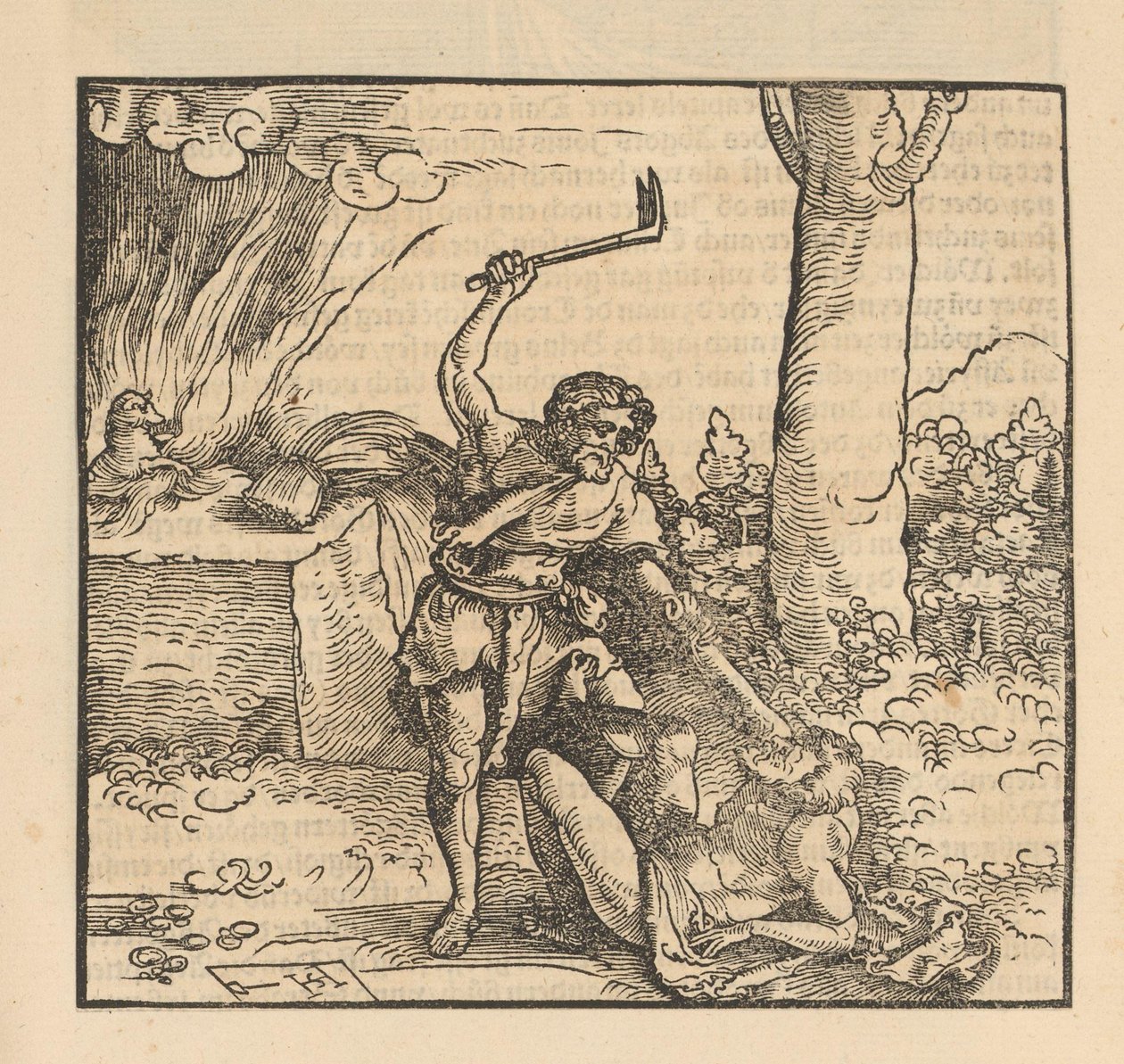 Kain dreper Abel av Hans Schäufelein (possibly)