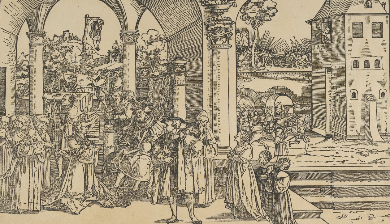 Historien om Ester. av Hans Schäufelein the Elder