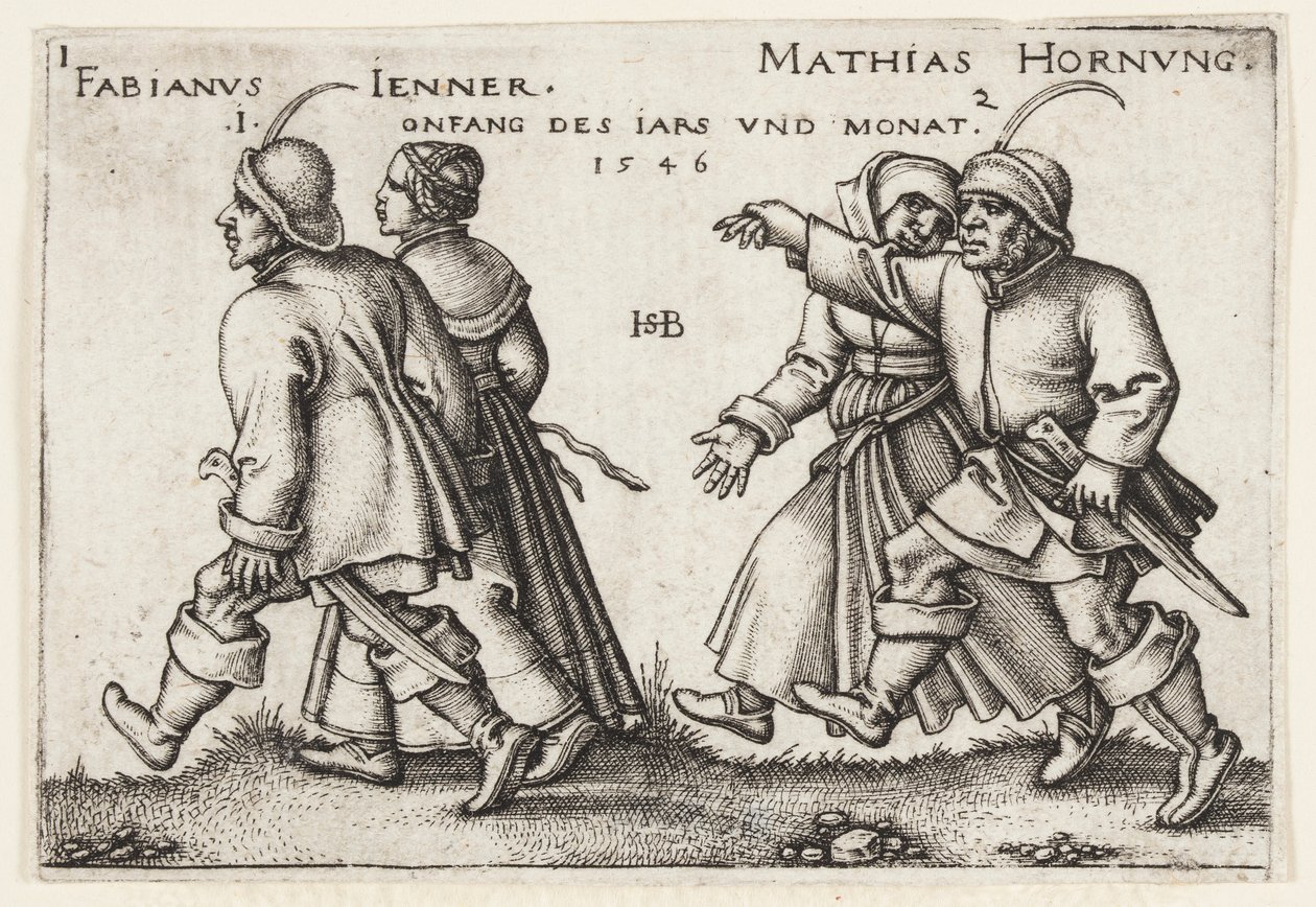 januar og februar av Hans Sebald Beham