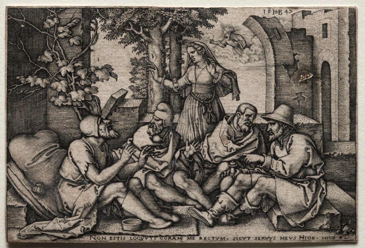 Job og hans venner av Hans Sebald Beham