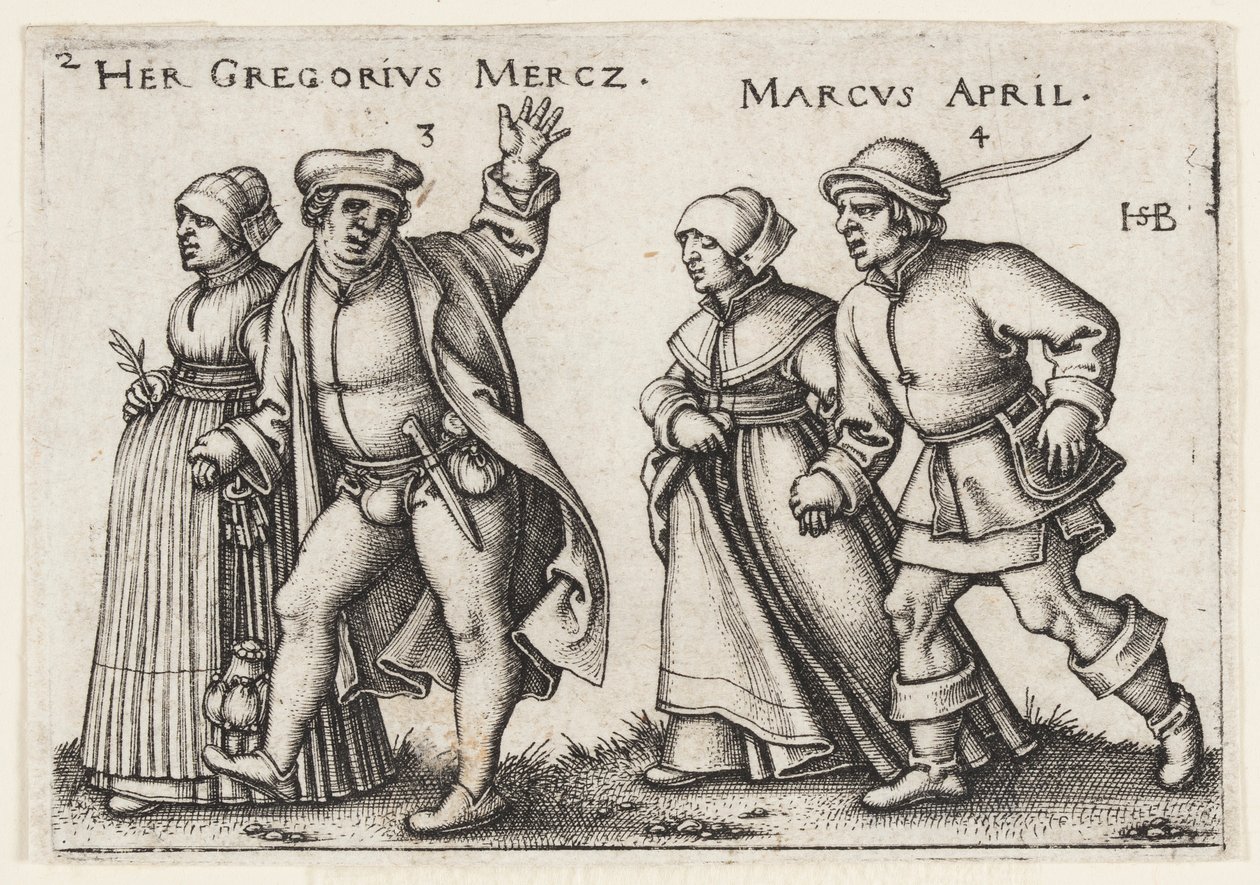 mars og april av Hans Sebald Beham