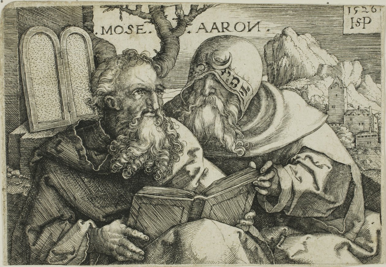 Moses og Aron av Hans Sebald Beham