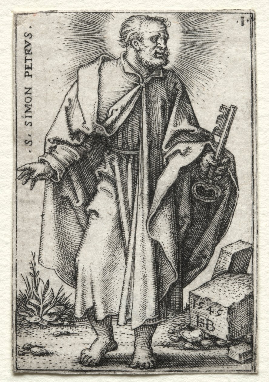 St. Simon Peter, 1545-1546. av Hans Sebald Beham
