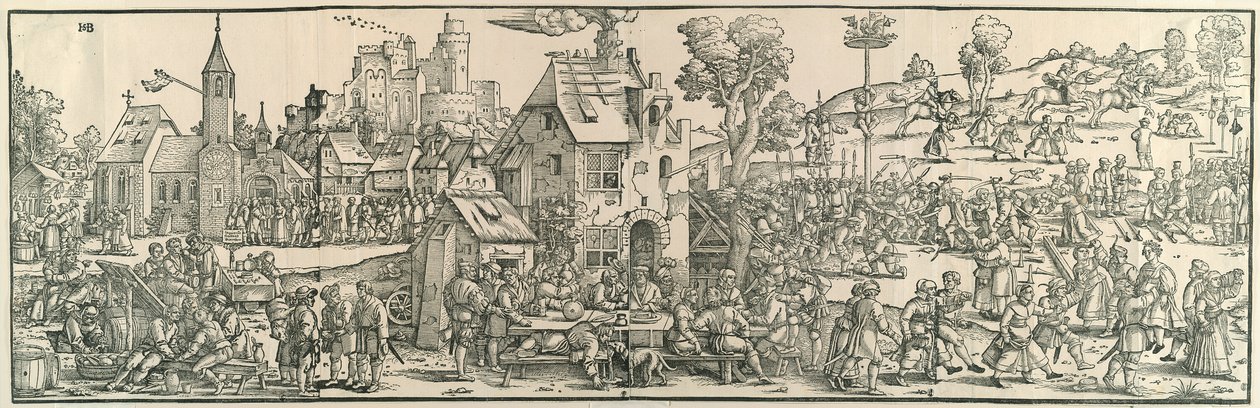 Den store landsbymessen av Hans Sebald Beham