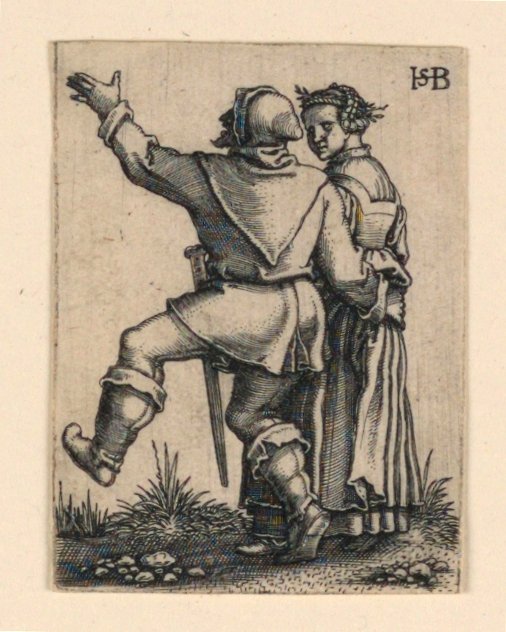 Bryllupsprosesjonen: Pardans igjen av Hans Sebald Beham