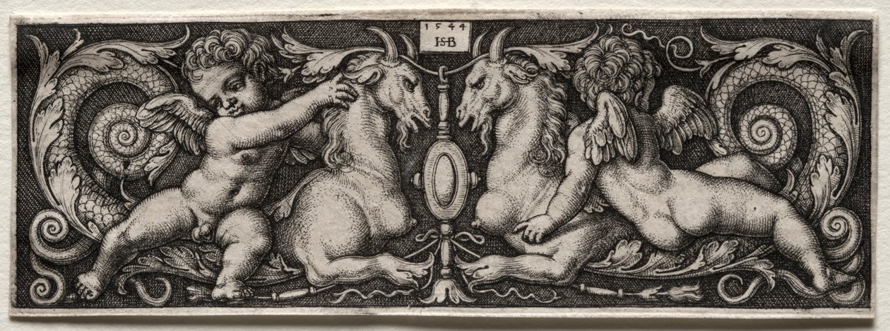 To Genii, 1544. av Hans Sebald Beham
