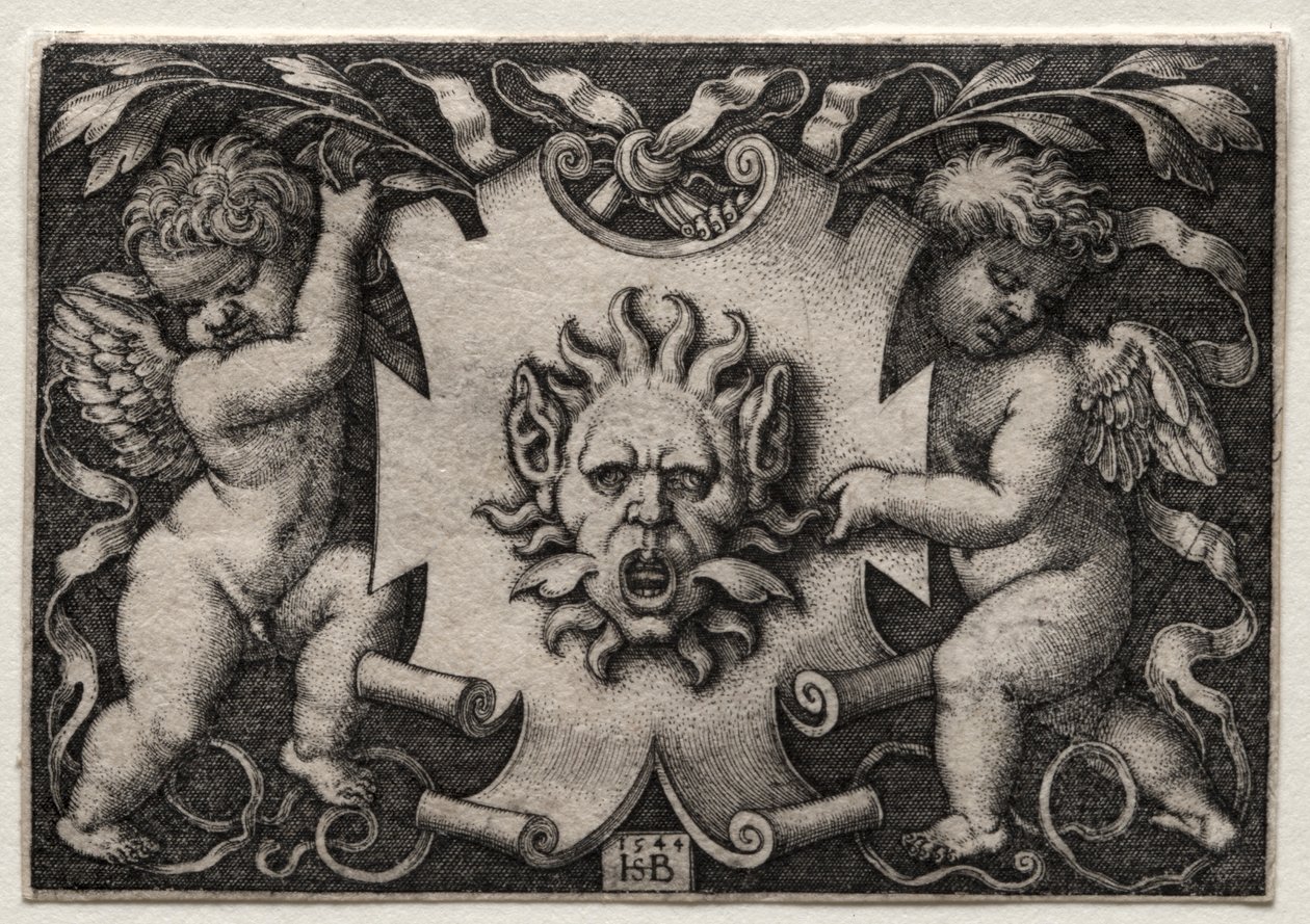 Vignette med mascaron av Hans Sebald Beham