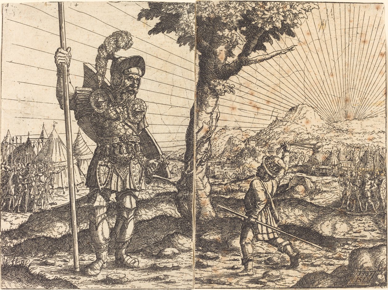 David og Goliat, 1551. av Hans Sebald Lautensack